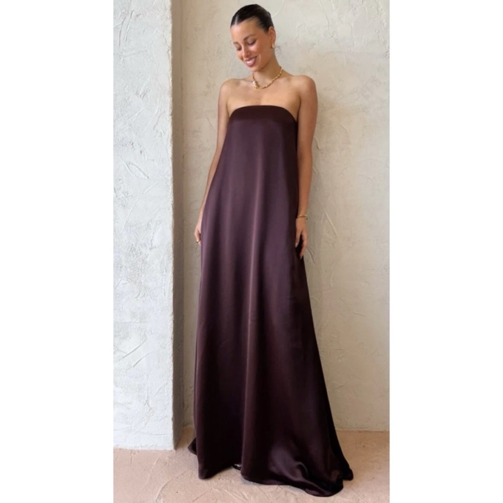 NWT Anna Quan DELFINA Dress in Shaved Chocolate US:2 AU:6
